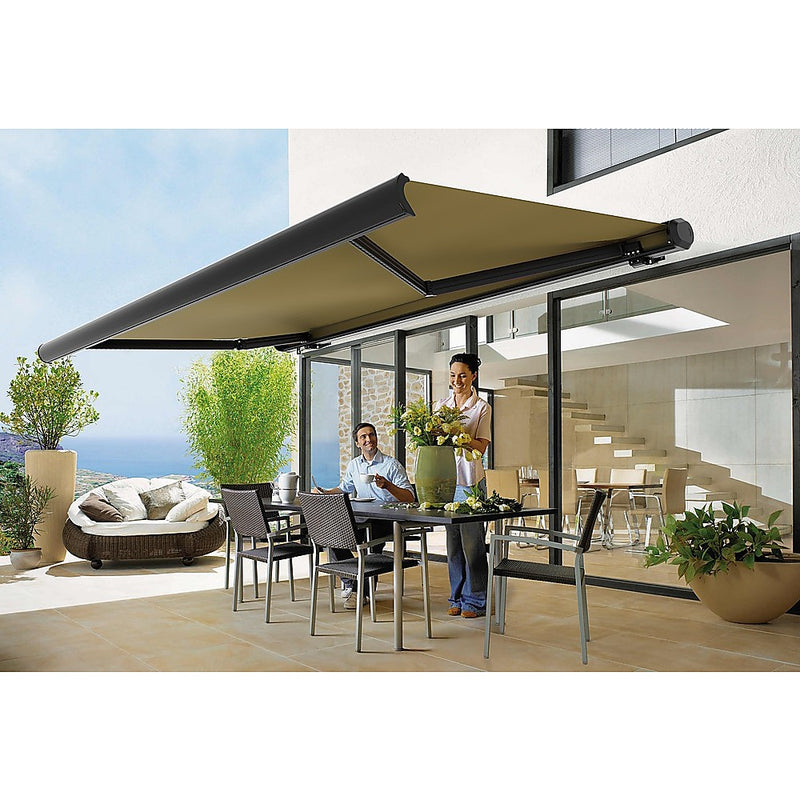 4.0m x 3.0m Retractable Folding Arm Awning Heavy Duty Full Cassette Motorised