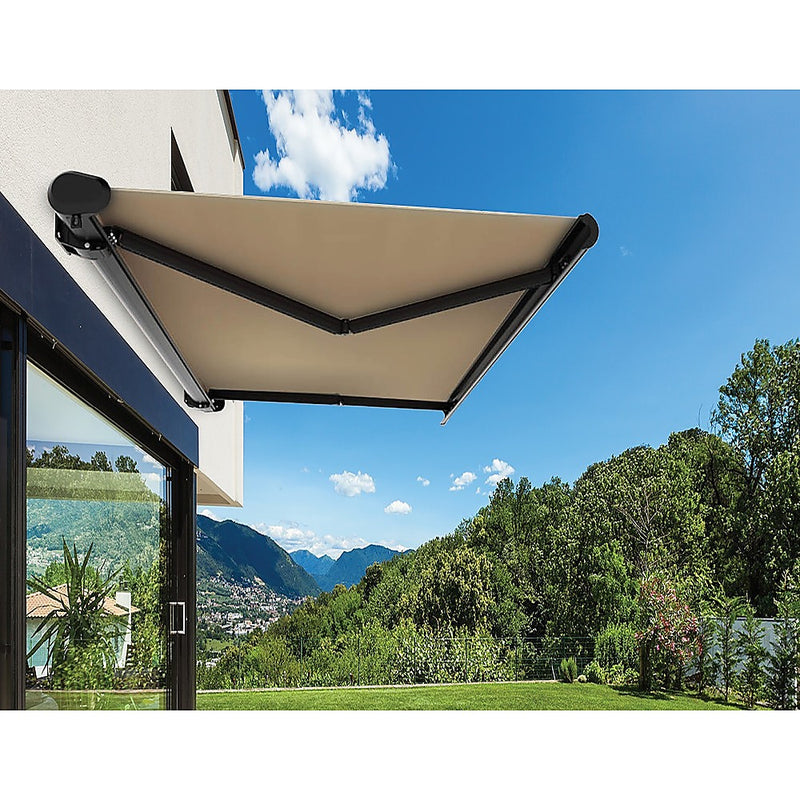 4.0m x 3.0m Retractable Folding Arm Awning Heavy Duty Full Cassette Motorised