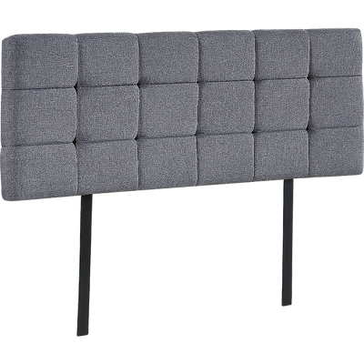 Linen Fabric Double Bed Deluxe Headboard Bedhead - Grey