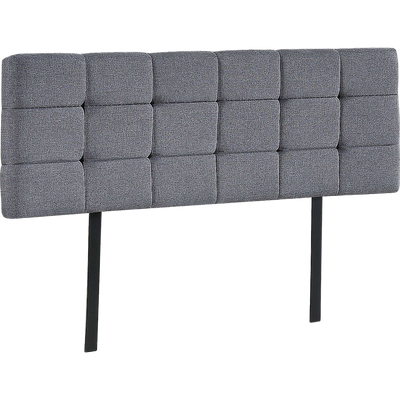 Linen Fabric Queen Bed Deluxe Headboard Bedhead - Grey