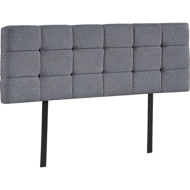 Linen Fabric Queen Bed Deluxe Headboard Bedhead - Grey