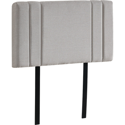 Linen Fabric Single Bed Deluxe Headboard Bedhead - Beige