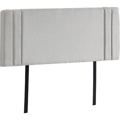 Linen Fabric Double Bed Deluxe Headboard Bedhead - Beige