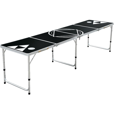 Professional 8ft Beer Pong Table Drinking Game