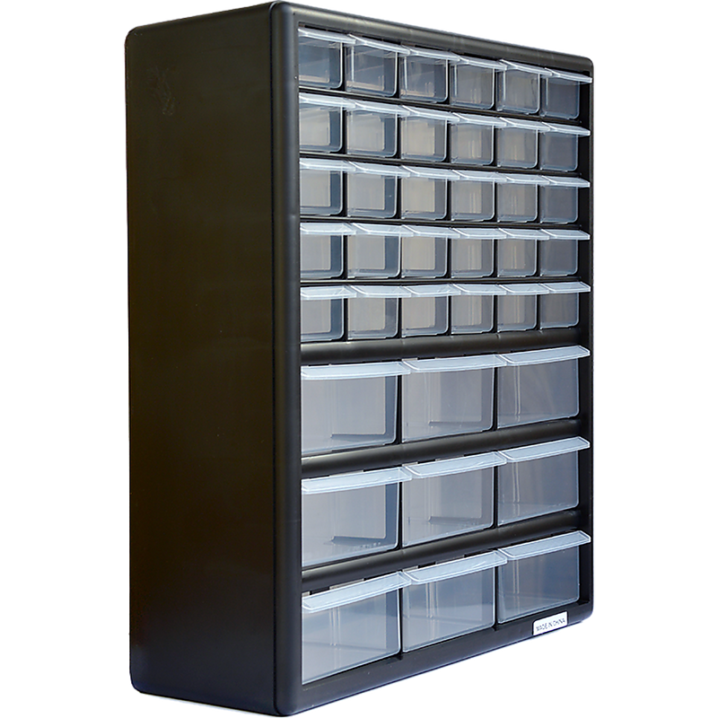 Storage Cabinet Drawers 39 Plastic Tool Box Containers Organiser Cupboard