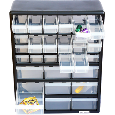 Storage Cabinet Drawers 39 Plastic Tool Box Containers Organiser Cupboard