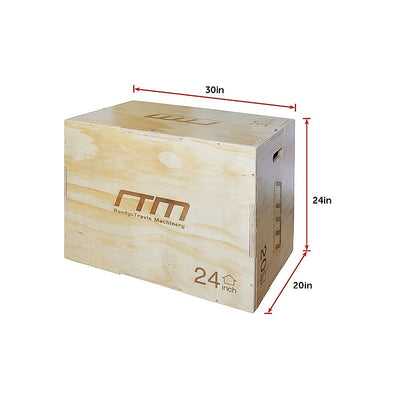 3 IN 1 Wood Plyo Games Plyometric Jump Box