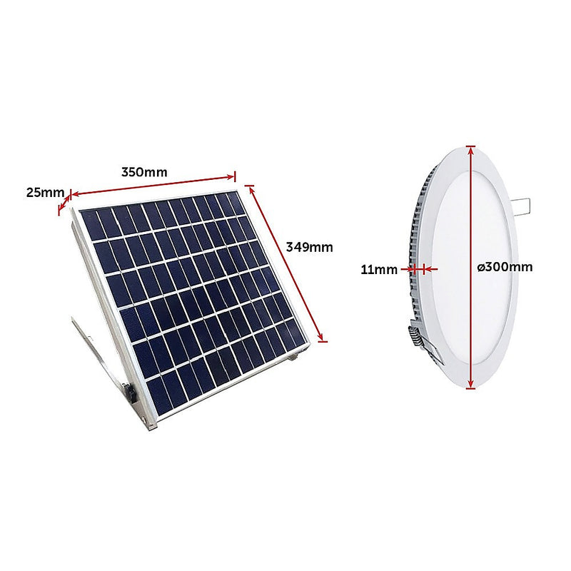 Solar Skylight 15 Watt LED Round 300mm