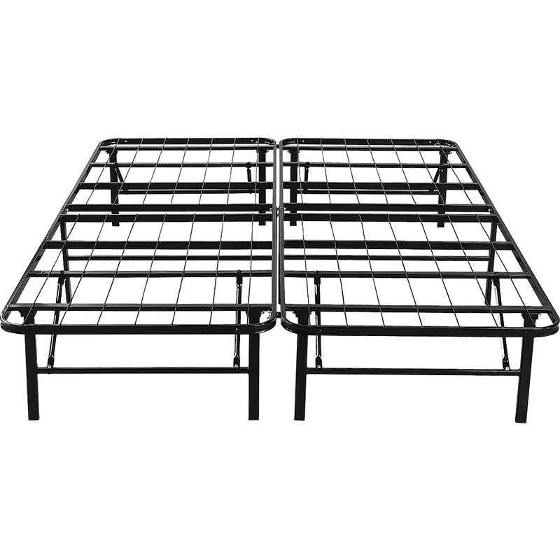 Queen Folding Metal Bed Frame Storage Platform Mattress Base