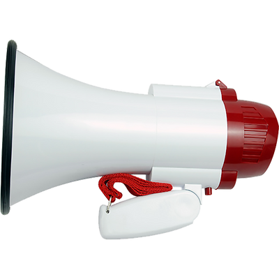 Audio Megaphone 25Watt Bull Horn with Siren