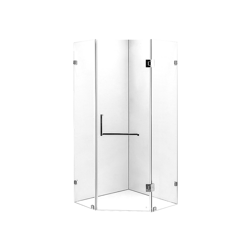 1000 x 1000mm Frameless 10mm Glass Shower Screen By Della Francesca