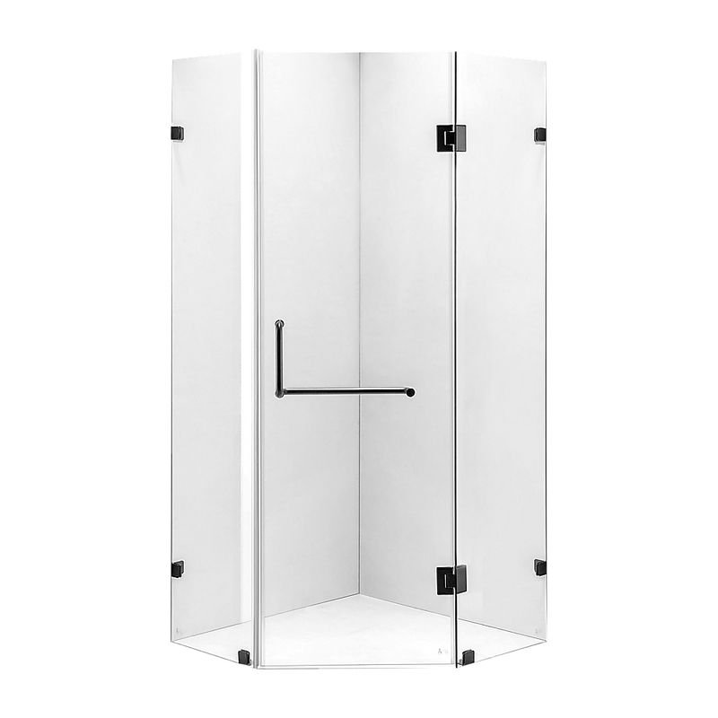 1000 x 1000mm Frameless 10mm Glass Shower Screen By Della Francesca