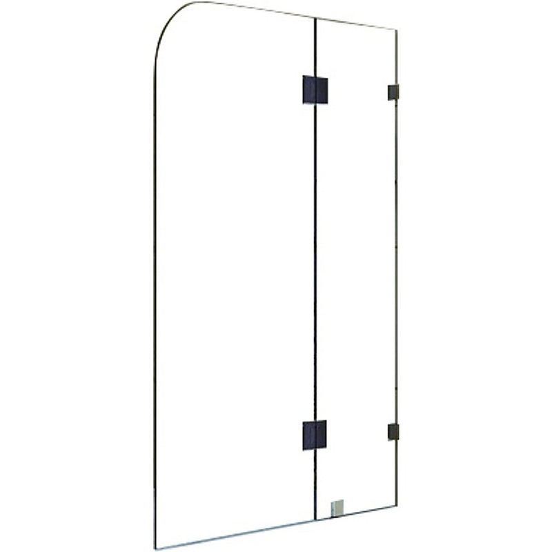 1200 x 1450mm Frameless Bath Panel 10mm Glass Shower Screen By Della Francesca