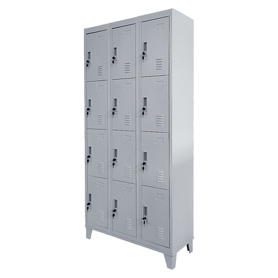 Twelve-Door Office Gym Shed Storage Locker