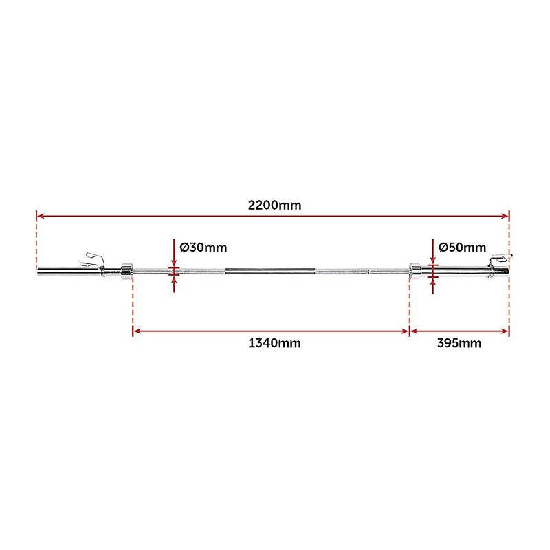 20kg Olympic Barbell (700lbs Rating)