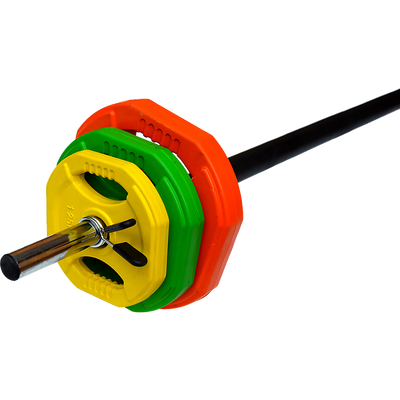 20kg Standard Rubber Coloured Barbell