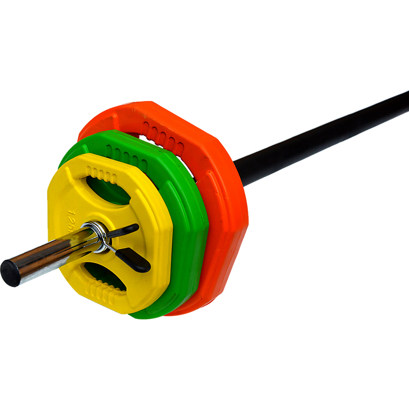 20kg Standard Rubber Coloured Barbell