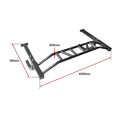 Wall Mounted Multi Grip Chin Up Bar Upper Body Training