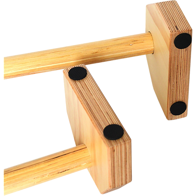 Wooden Parallette Bars Push Up & Dip Workouts