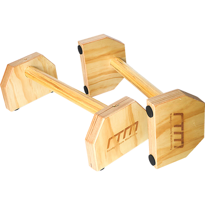 Wooden Parallette Bars Push Up & Dip Workouts