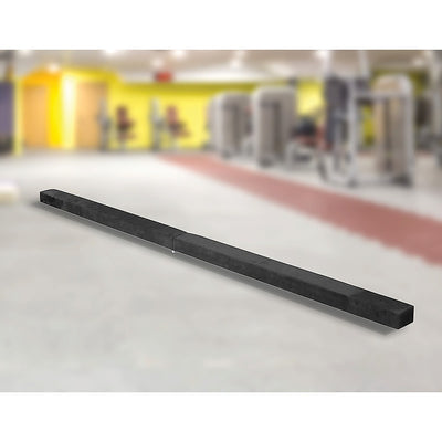 2.45m (8FT) Gymnastics Folding Balance Beam Black Synthetic Suede