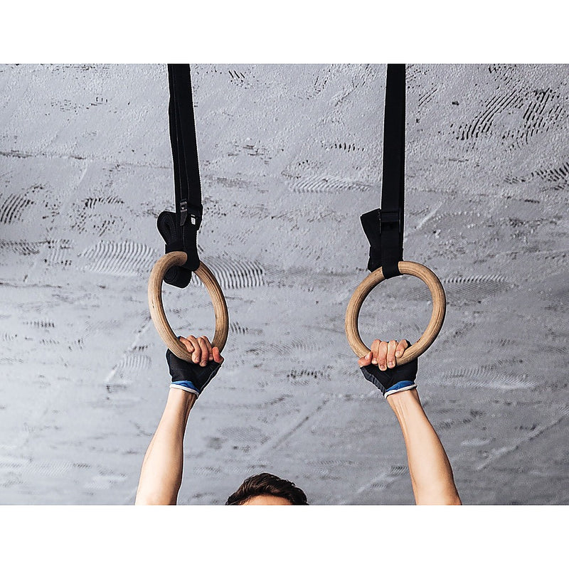 Wooden Gymnastic Rings Olympic Gym Strength Training