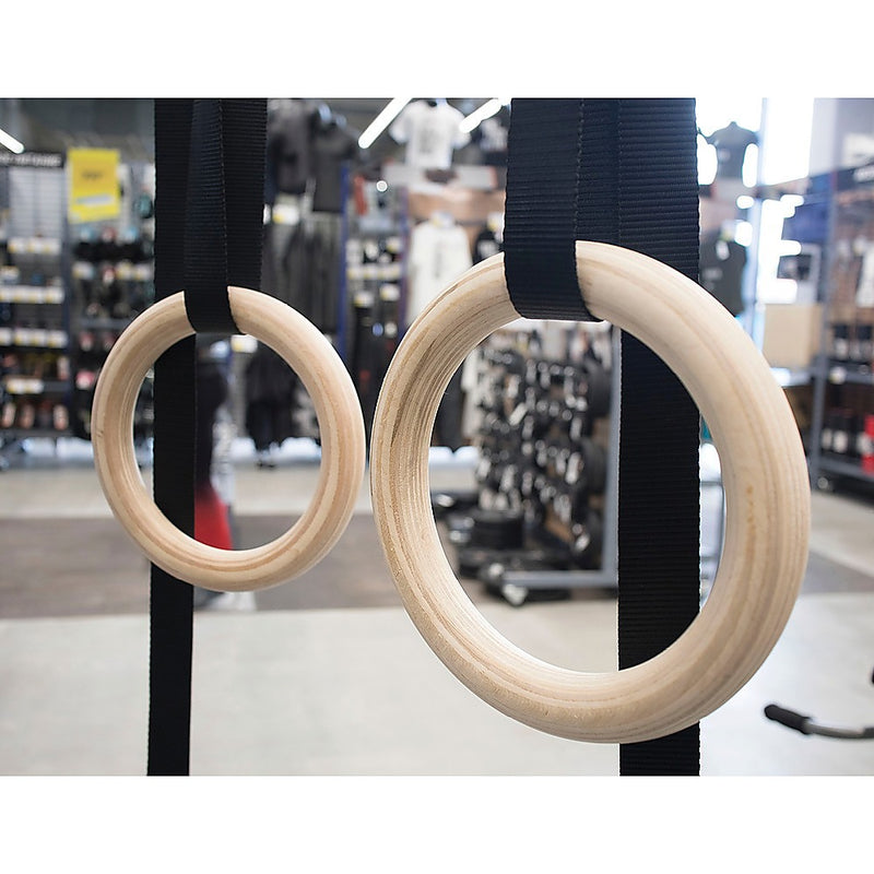 Wooden Gymnastic Rings Olympic Gym Strength Training