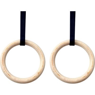 Wooden Gymnastic Rings Olympic Gym Strength Training