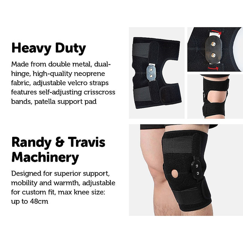 Hinged Full Knee Support Brace Protection Arthritis Injury Sports