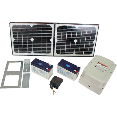 1000KG 20W Solar Double Swing Auto Motor Remote Gate Opener