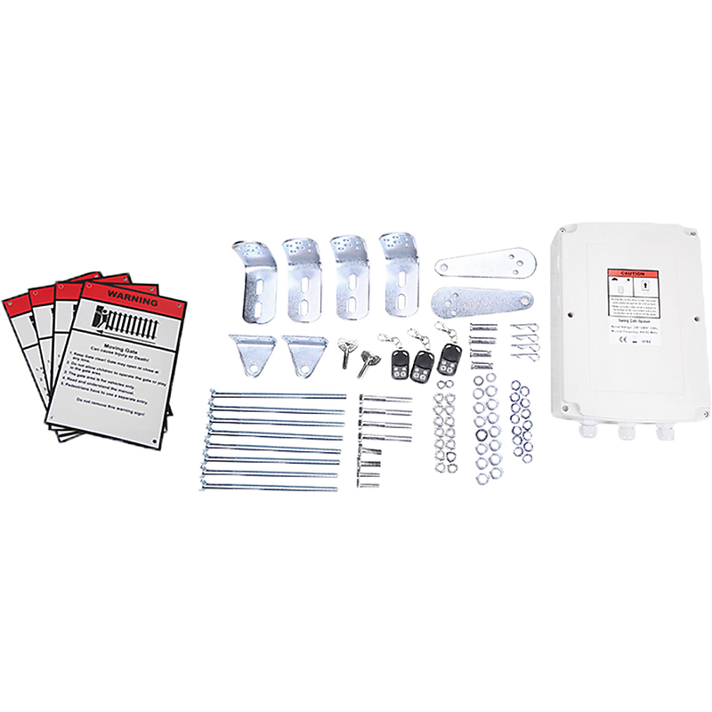 1000KG 10W Solar Double Swing Auto Motor Remote Gate Opener