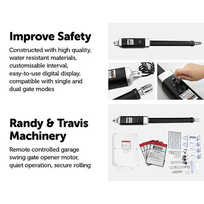 1000KG Double Swing Auto Motor Remote Gate Opener