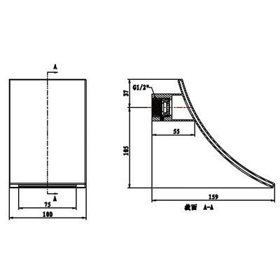 304SS Waterfall Bath Spout