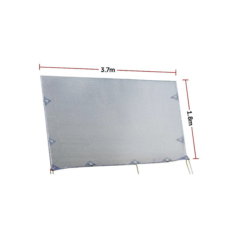 3.7m Caravan Privacy Screen Side Sunscreen Sun Shade for 13&