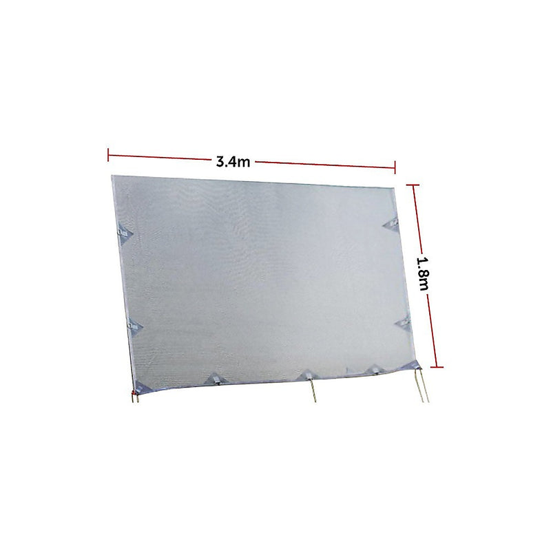 3.4m Caravan Privacy Screen Side Sunscreen Sun Shade for 12&