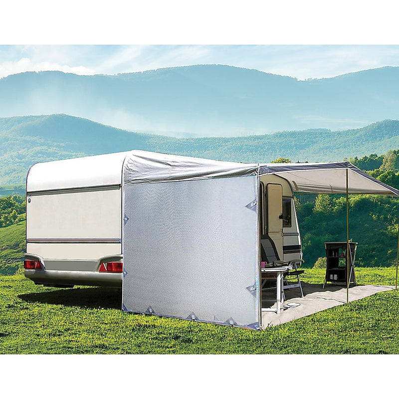 Pop Top Caravan Privacy Screen Sun Shade Side Extension 2.1 x 1.8m