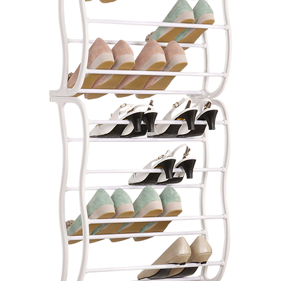 36 Pair Shoe Holder Organiser Over The Door Hanging Shelf Rack Storage Hook