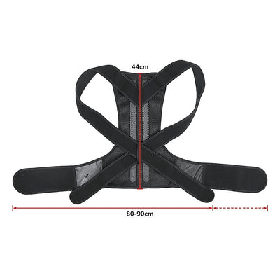 Lower Back Brace Unisex Posture Corrector Lumbar Support - Medium