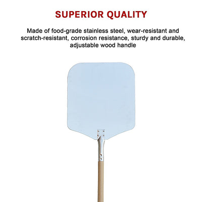 130cm Pizza Oven Peel Paddle Long Wood Handle