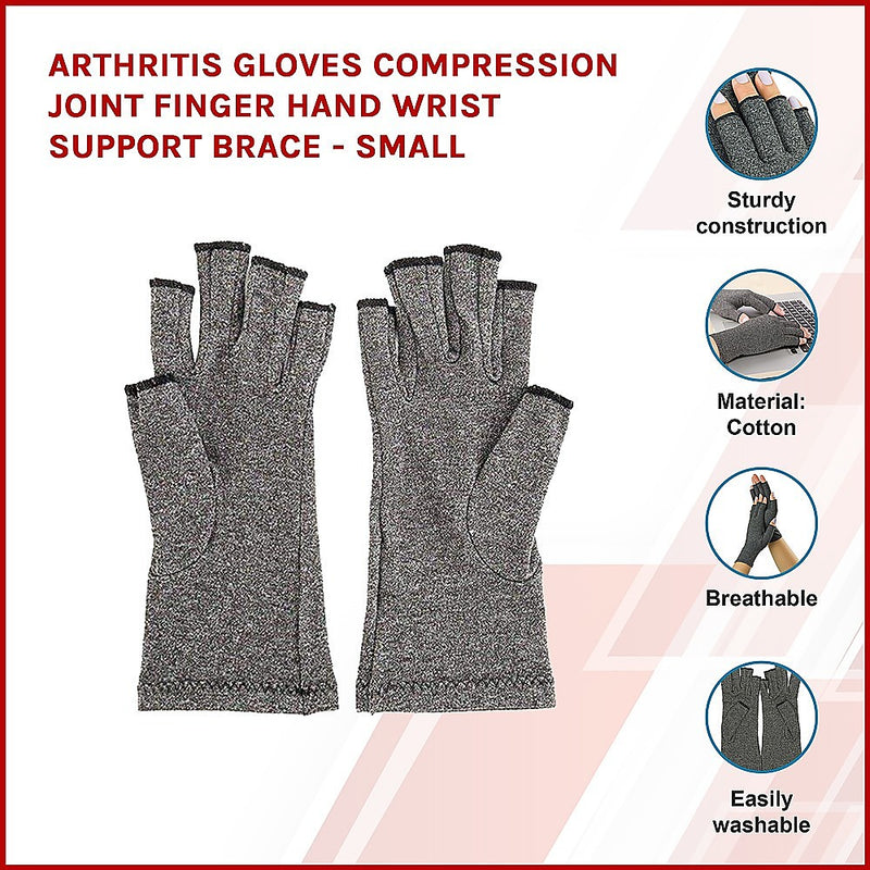 Arthritis Gloves Compression Joint Finger Hand Wrist Support Brace - Small