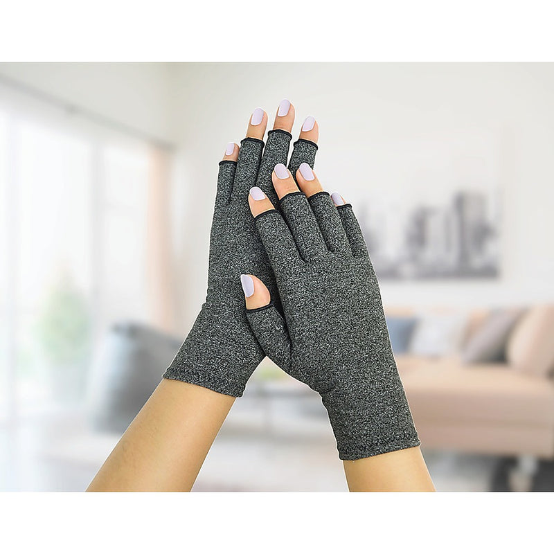 Arthritis Gloves Compression Joint Finger Hand Wrist Support Brace - Medium