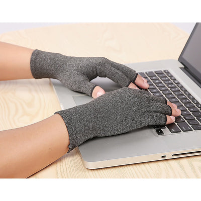 Arthritis Gloves Compression Joint Finger Hand Wrist Support Brace - Medium