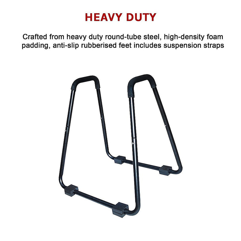 Heavy Duty Body Press Core Bars Push Up Home Gym Parallette Stand