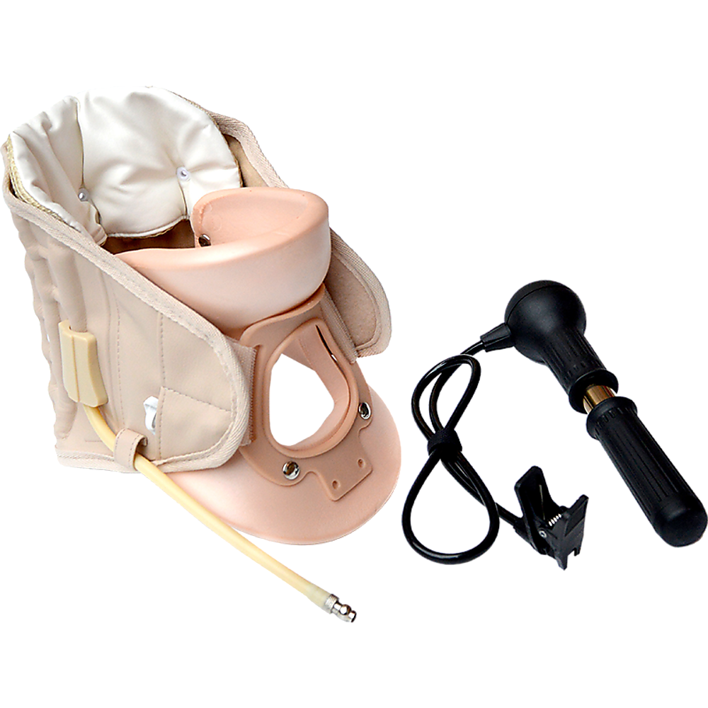 Neck Traction Air Decompression Support Brace Cervical Collar Hand Pum ...
