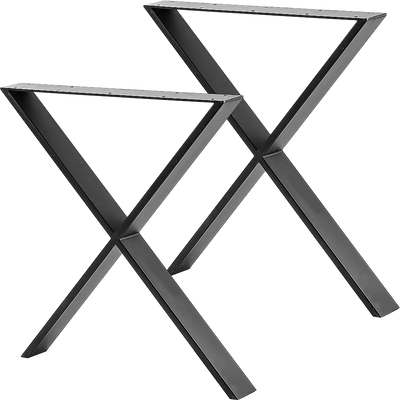 X Shaped Table Bench Desk Legs Retro Industrial Design Fully Welded