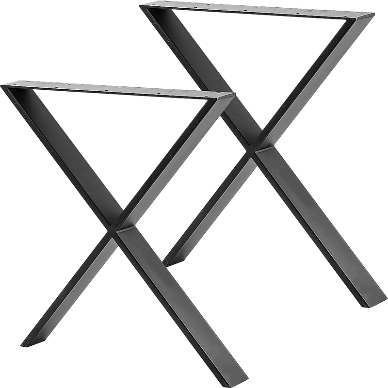 X Shaped Table Bench Desk Legs Retro Industrial Design Fully Welded