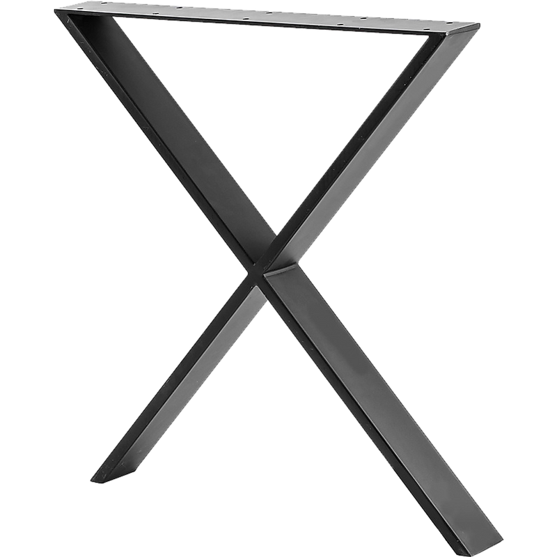 X Shaped Table Bench Desk Legs Retro Industrial Design Fully Welded