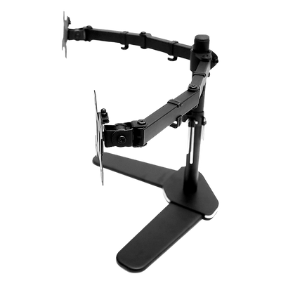 13"-27" Dual Screen Monitor Stand TV Bracket Computer Display Desk Mount Holder