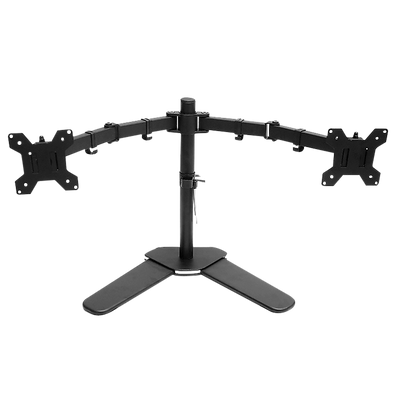 13"-27" Dual Screen Monitor Stand TV Bracket Computer Display Desk Mount Holder