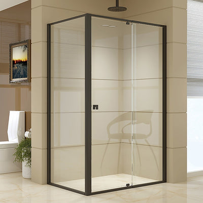 Semi Frameless Shower Screen (114~122)x 195cm & (77~80)x 195cm Side AS/NZS Glass